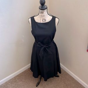 L.L. Bean Signature Poplin Dress nwot perfect flattering lbd, pockets